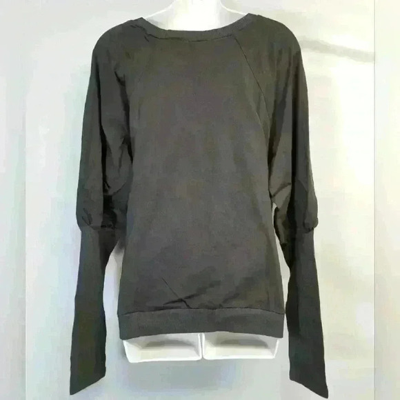 Women's Listicle Comfy Charcoal Sweatshirt Size L - Picture 3 of 8